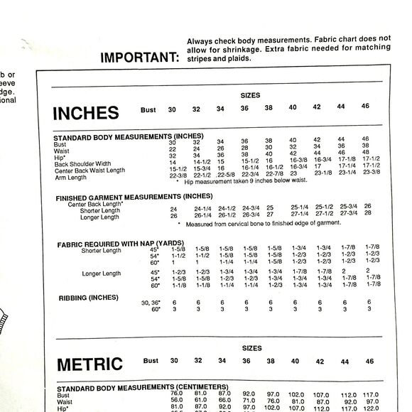 Vintage Stretch & Sew Pattern 300 The Quick Tee Bust Size 30-46 UNCUT - Picture 3 of 3